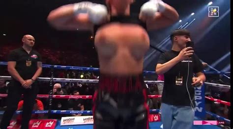 danielle hamsley flash|OnlyFans star Daniella Hemsley flashes crowd celebrating boxing。